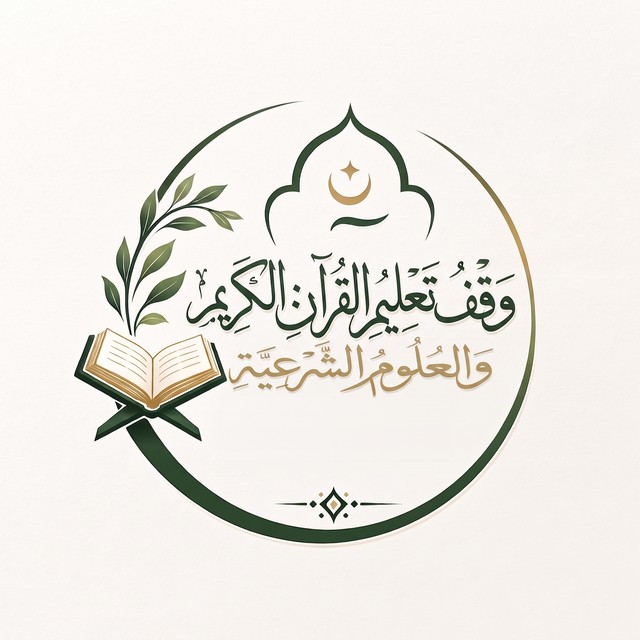 شعار وقف تعليم القرآن الكريم والعلوم الشرعية